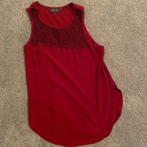 astr the label red sleeveless tank top